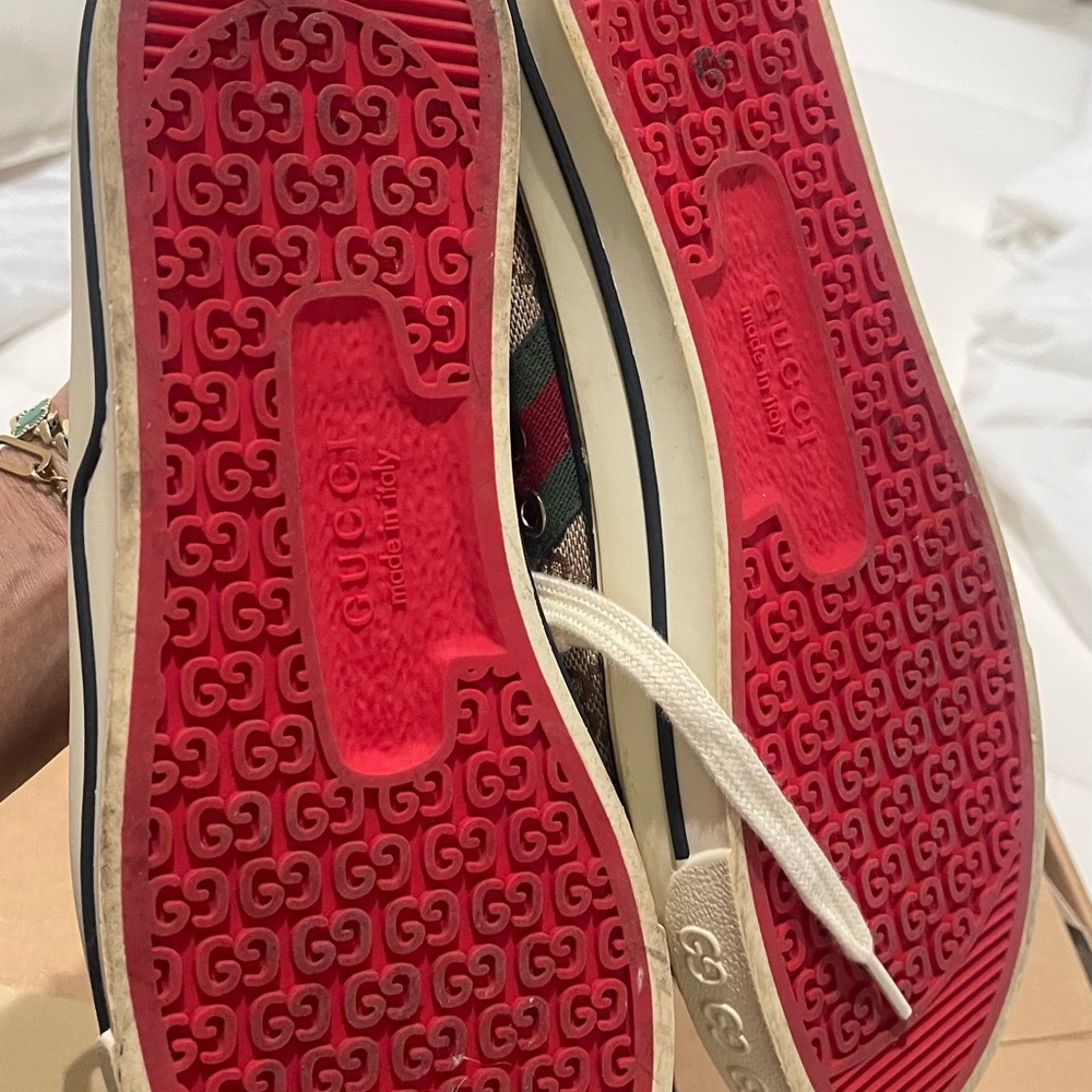 Gucci Brown and Cream Off The Grid Sneakers - Picture 4 of 7